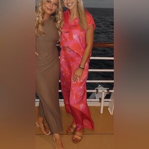 Red dress boutique two piece set size small